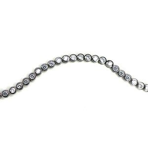 Chisel Stainless Steel Polished CZ Tennis Bracelet